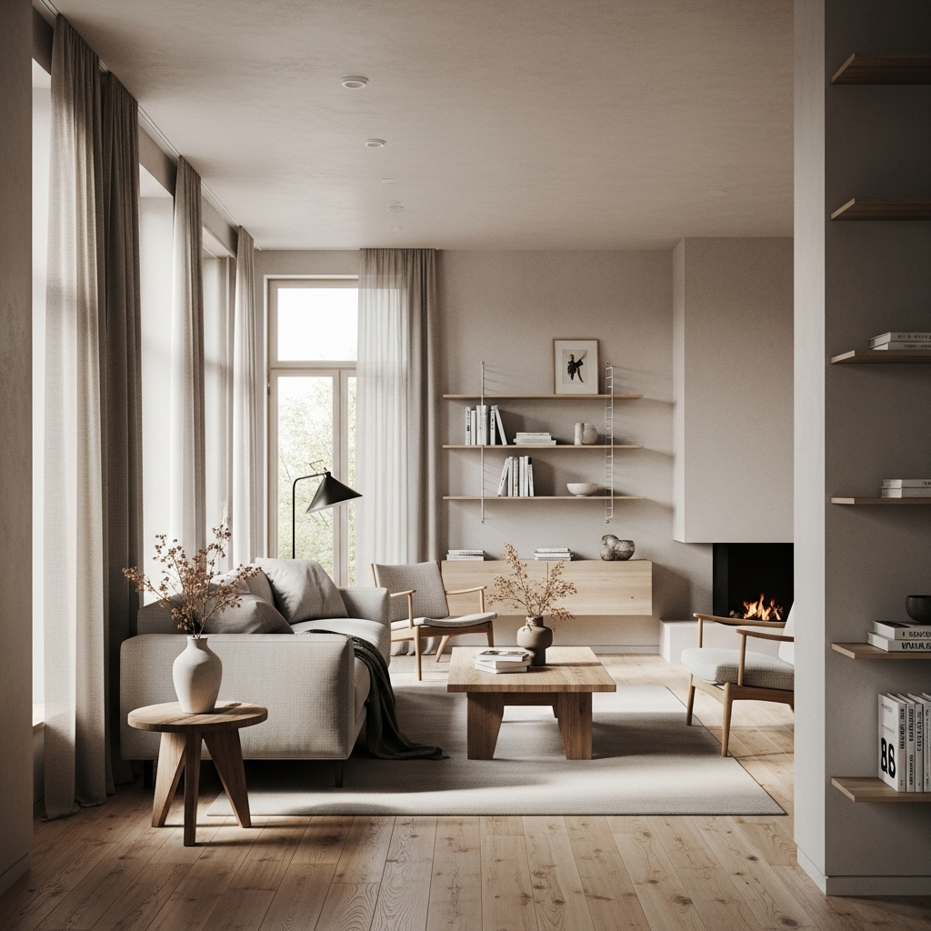 Modern minimalist bedroom by Heima.